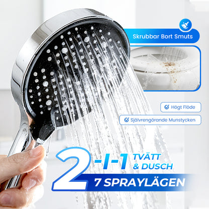 Justerbar Regndusch med Högtryck