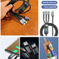 Transparent, bright 3-in-1 data cable with super-fast charging
