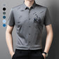 Affärsskjorta med korta ärmar och knappar för män