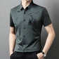 Affärsskjorta med korta ärmar och knappar för män