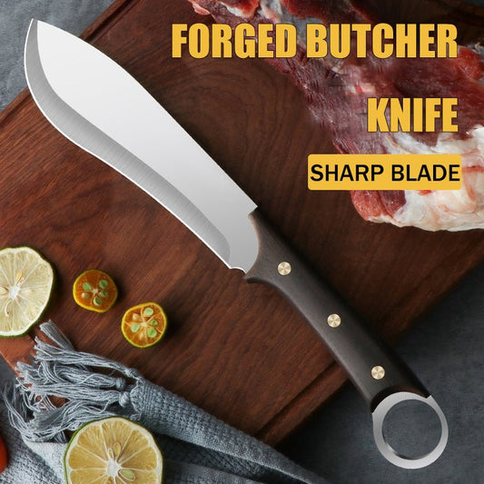 🔪Hushållssmidd köttkniv i rostfritt stål