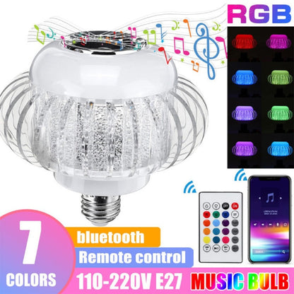LED RGB Bulb Bluetooth-högtalare med fjärrkontroll