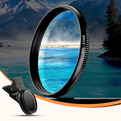 Polariserande filter för mobiltelefoner med clips