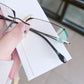 Fashionabla HD Rimless Cut Rim 0°Anti Blue Light-glasögon