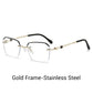 Fashionabla HD Rimless Cut Rim 0°Anti Blue Light-glasögon
