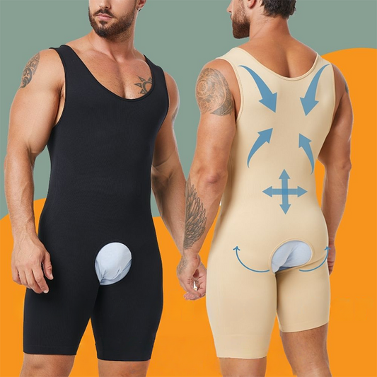 Tummy Control Slimming Shapewear i ett stycke för män