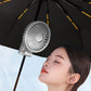 🌬️Bärbar minifläkt med clips för paraply - ☀️Sommeraktion: Nu 50 % RABATT! 🌂❄️ Håll dig sval - var som helst och när som helst!