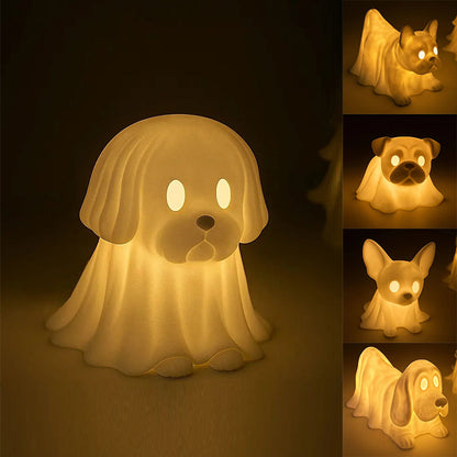 Halloween spökhund nattlampa