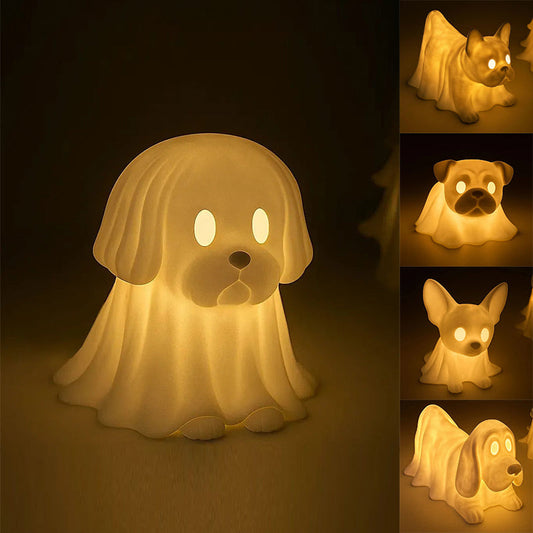 Halloween spökhund nattlampa
