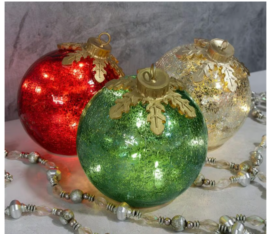 🔥Het utförsäljning🎅Glasbordsdekorationer till jul【3 st】🔔🎁
