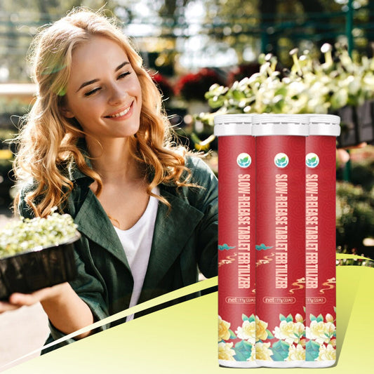 Multifunktionellt gödningsmedel i tablettform med långsam frisättning för växter