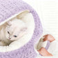 Cozy Hooded Cat Cave Bed