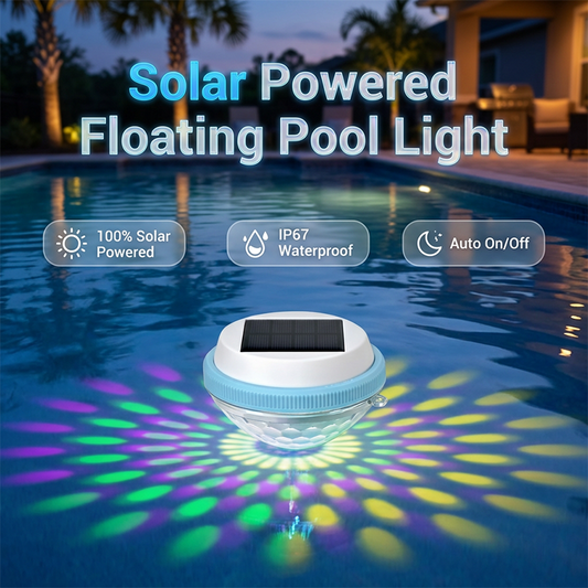 📉 Priserna har sjunkit! Skynda dig innan det tar slut 🏃‍♂️LED-solcellsdrivet flytande poolbelysning